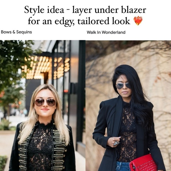 Theory Sheer Black Lace Layering Tank Top Sleeveless Floral size small - Picture 7 of 7